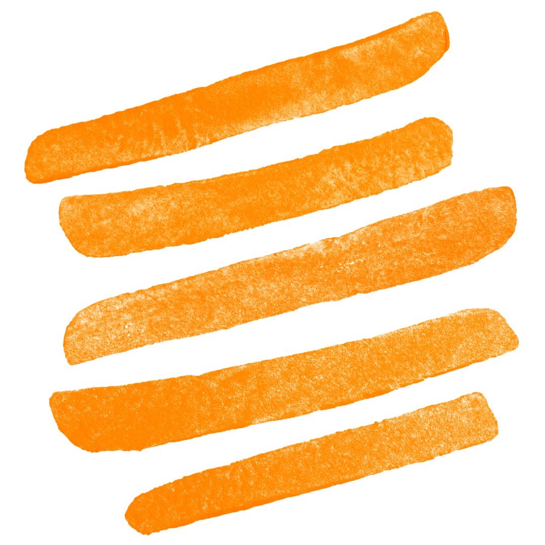Straight Chip Orange Decoration
