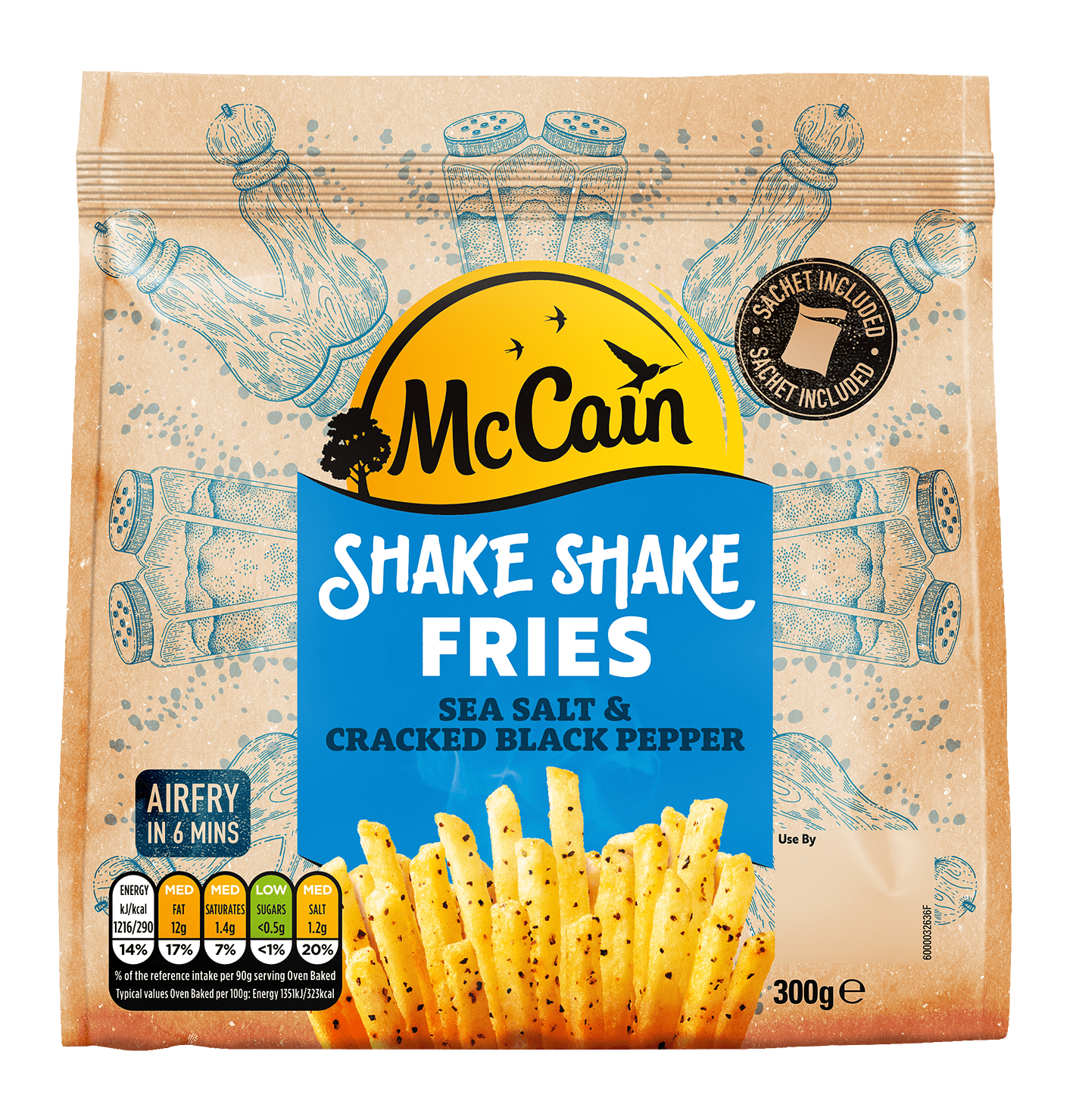 Shake Shake Fries Salt & Black Pepper Pack Shot
