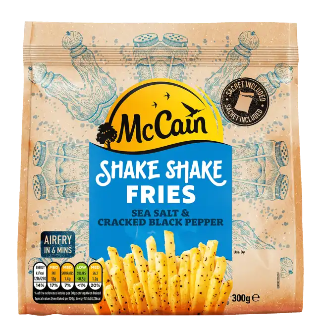 Shake Shake Fries Salt & Black Pepper Pack Shot
