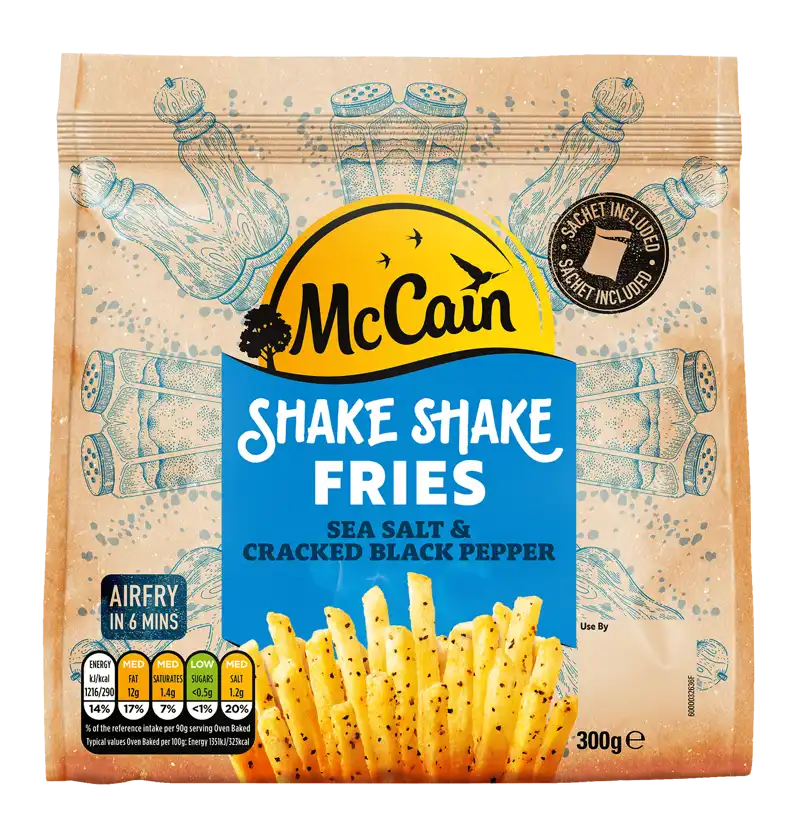 Shake Shake Fries Salt & Black Pepper Pack Shot