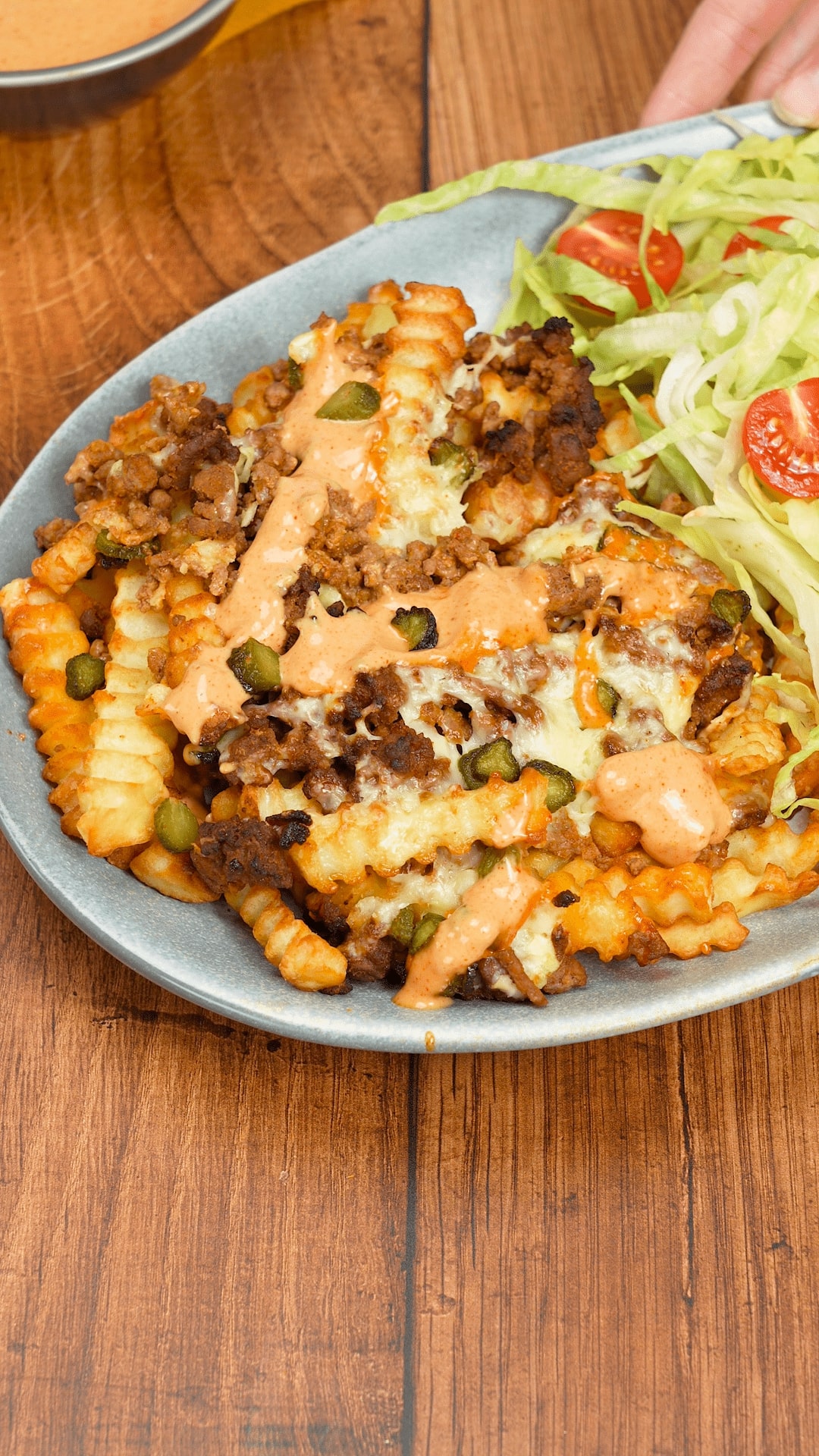 Air-Fryer Cheeseburger Loaded Chips