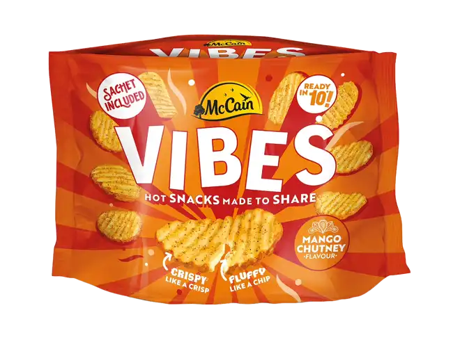 Vibes Mango Chutney Hot Potato Snack Pack Shot
