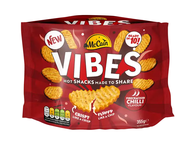 Vibes Firecracker Chilli Hot Potato Snack Pack Shot