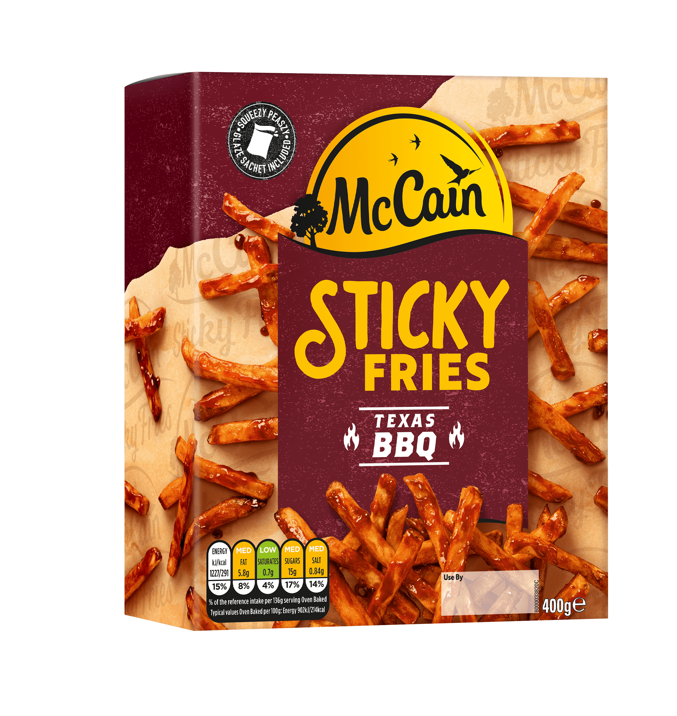 Sticky Fries Texas BBQ Pack Shot
