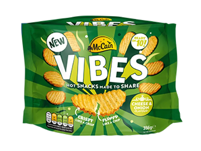 Vibes Cheese & Onion Hot Potato Snack Pack Shot