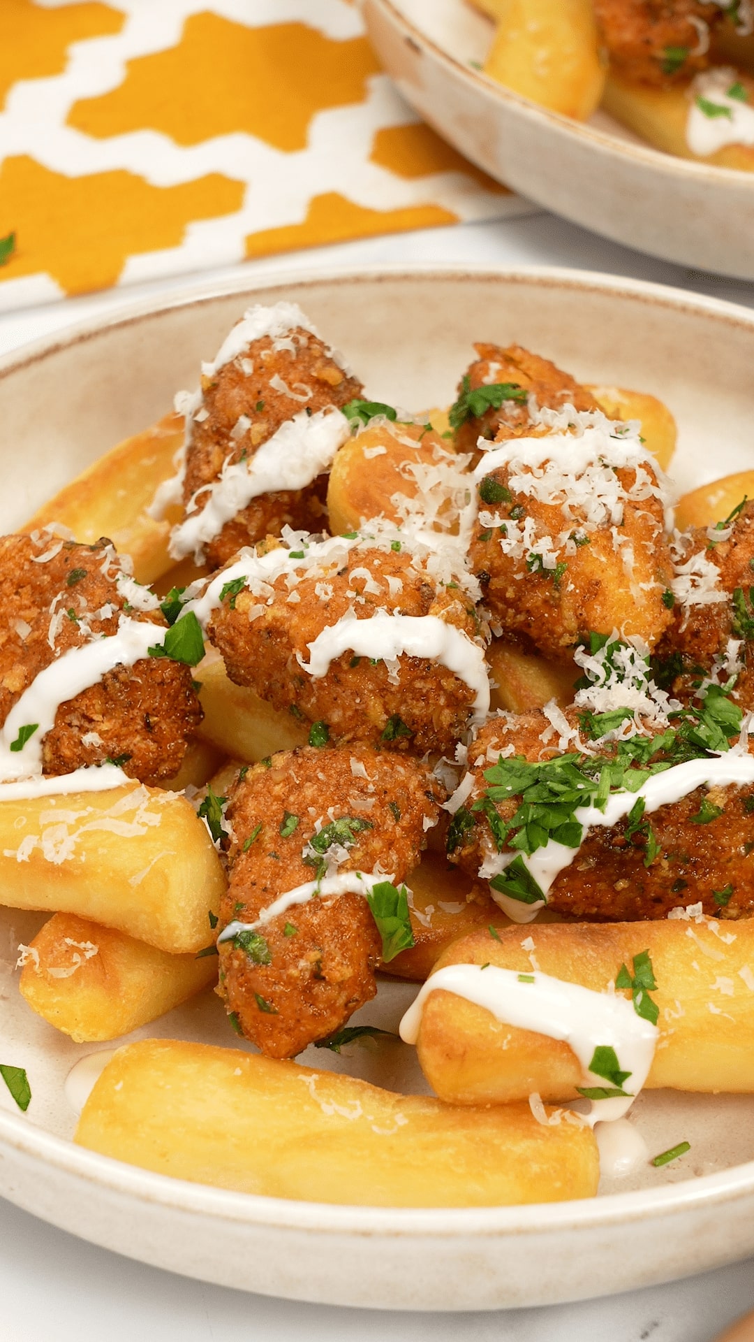 Garlic Parmesan Chicken Loaded Chips