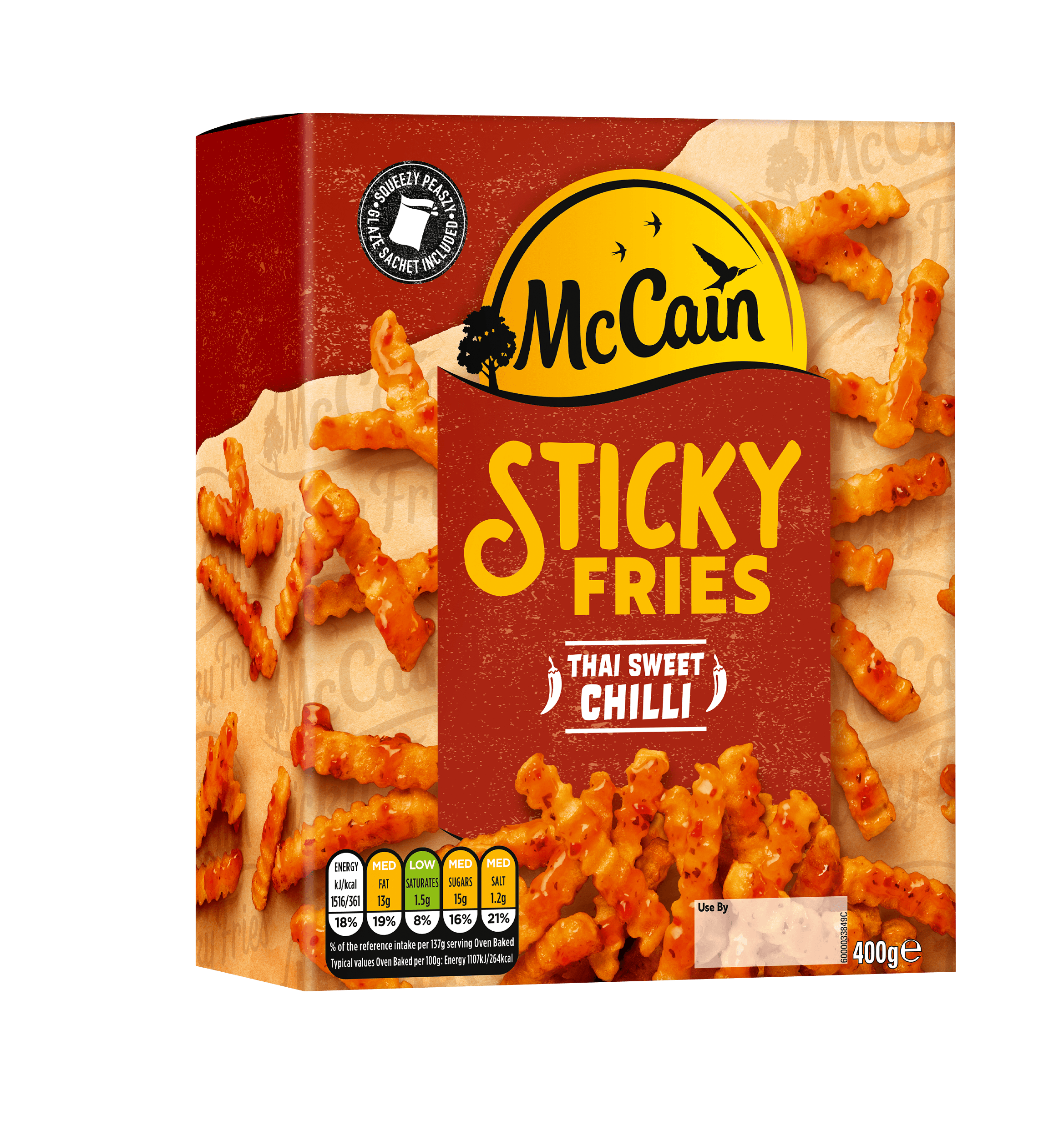 Sticky Fries Thai Sweet Chilli Pack Shot