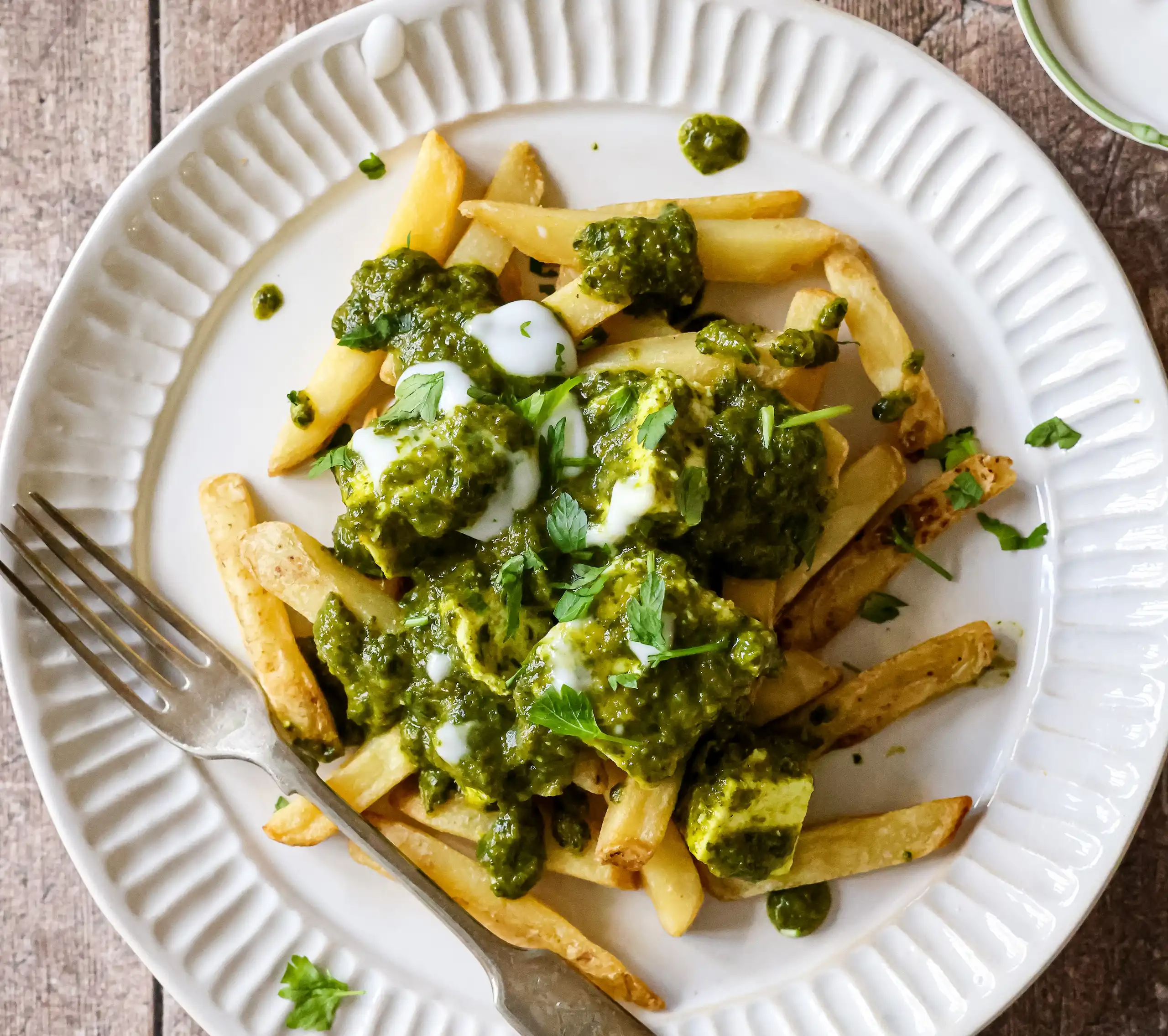 Palak Paneer Loaded Fries