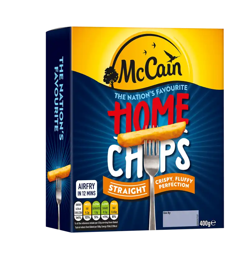 Chilled Home Chips Straight Cut Pack Shot