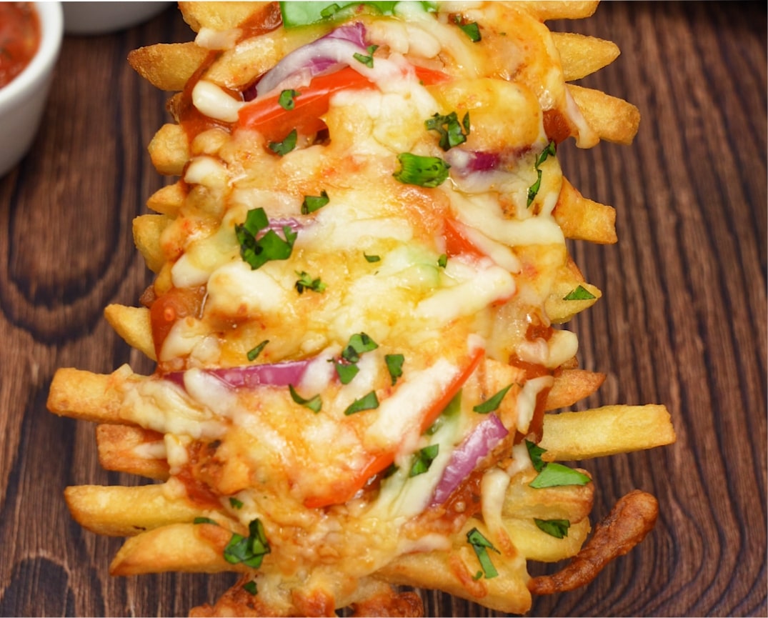 Fajita French Fry Skewers