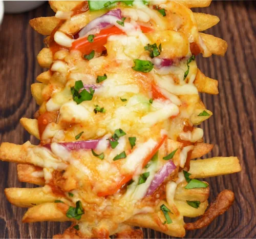 Fajita French Fry Skewers