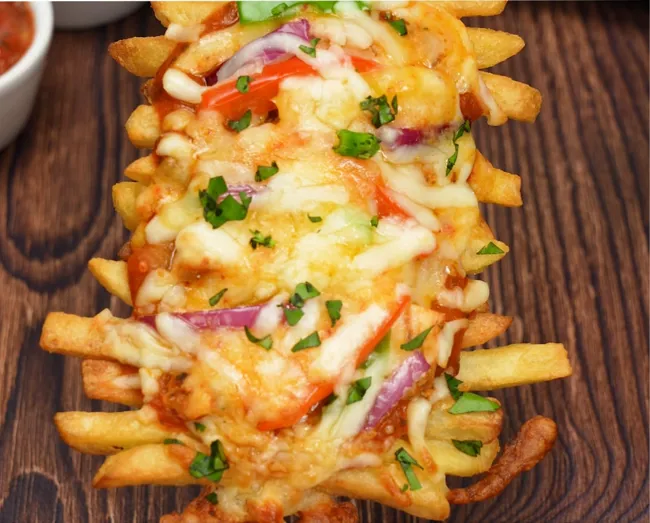 Fajita French Fry Skewers Image