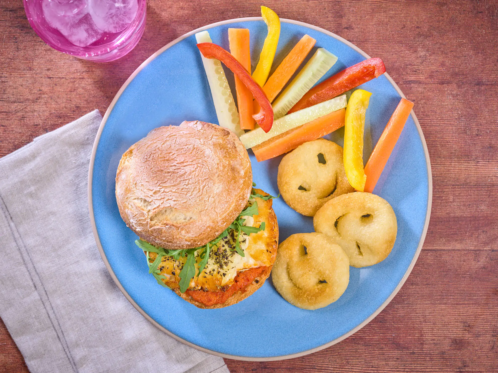 Halloumi and Pesto Ciabattas with Smiles