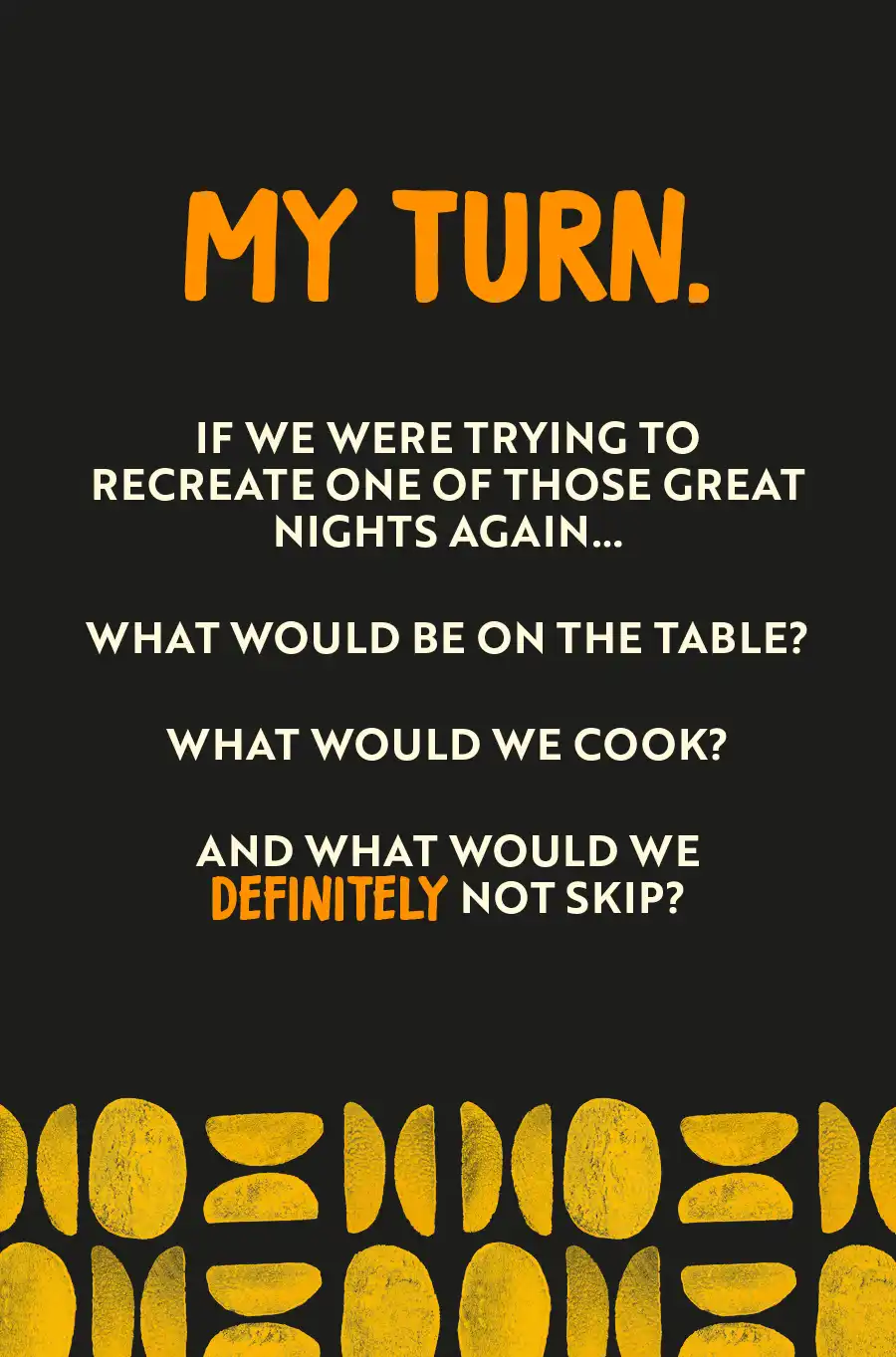 Gastro Dinner Chat Card 8