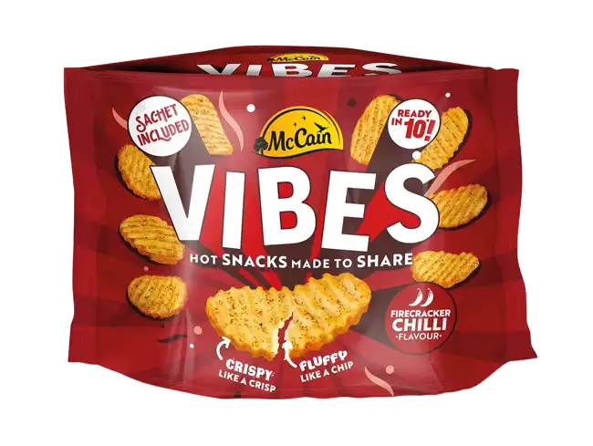 Vibes Firecracker Chilli Hot Potato Snack Pack Shot