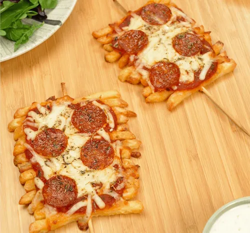 Pizza French Fry Skewers