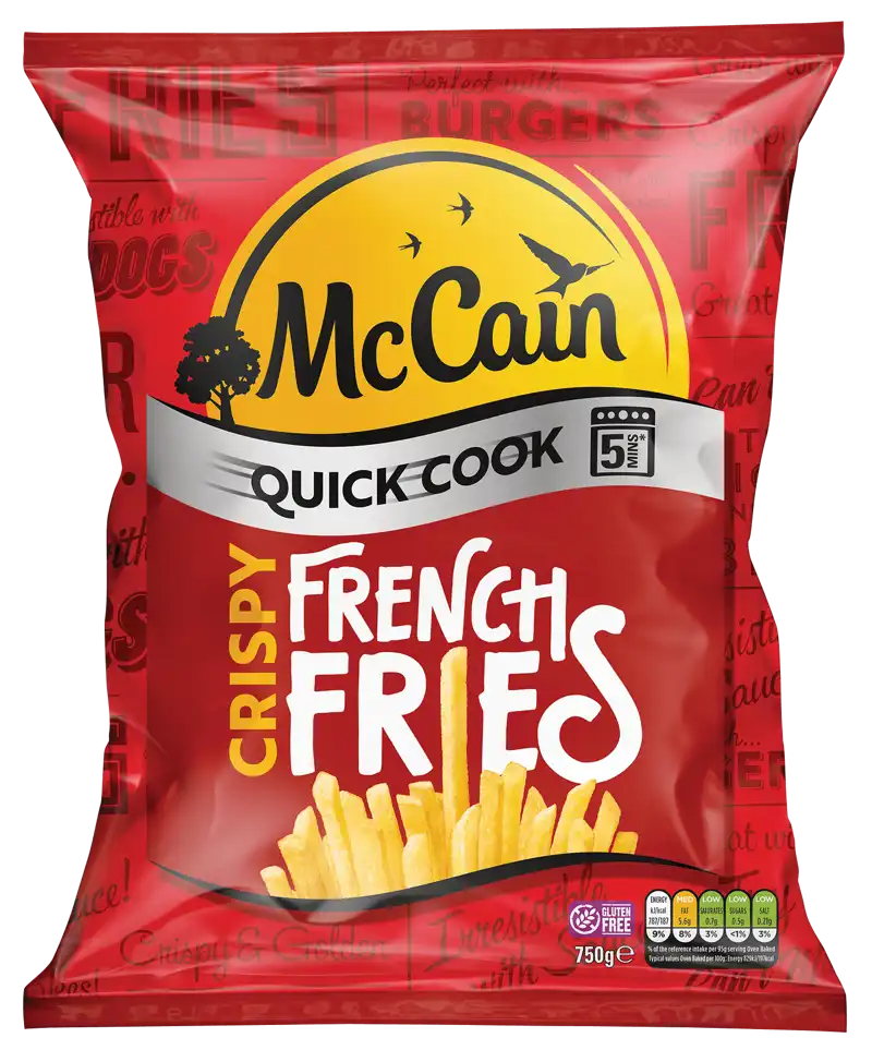 Quick Cook Crispy French Fries Pack Shot