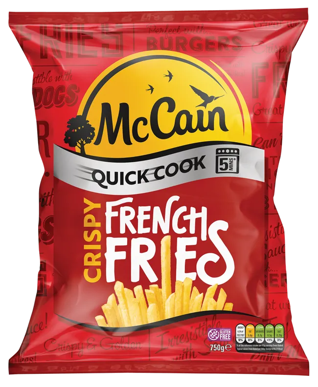Quick Cook Crispy French Fries Pack Shot