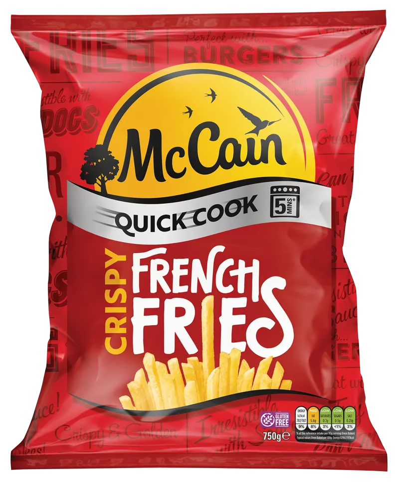 Quick Cook Crispy French Fries Pack Shot