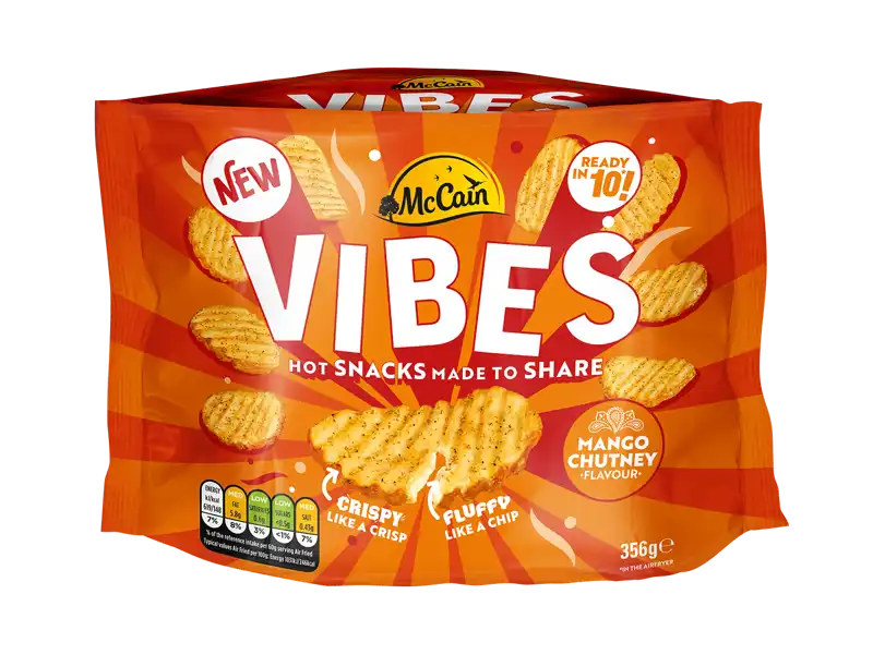 Vibes Mango Chutney Hot Potato Snack Pack Shot