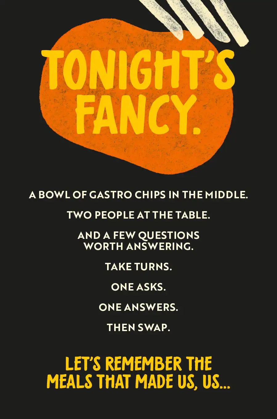 Gastro Dinner Chat Card 1