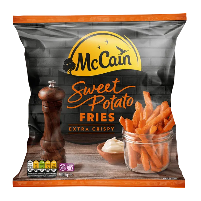 Sweet Potato Fries Pack Shot